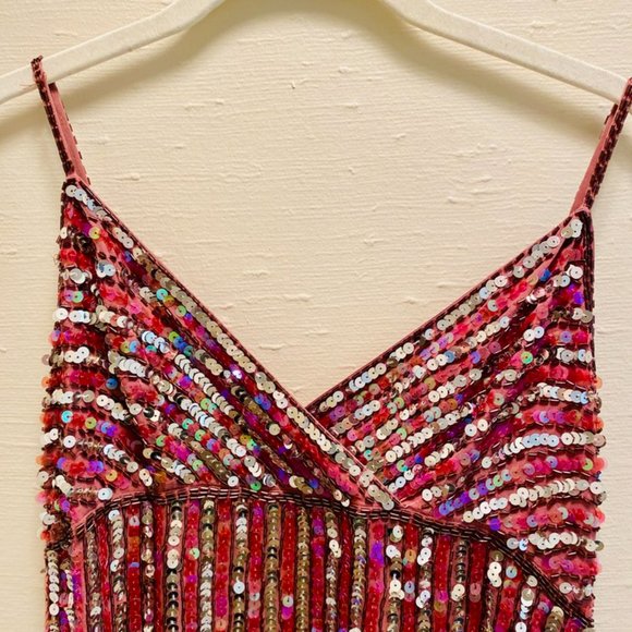 Red & Silver Sequin Top - Picture 4 of 5